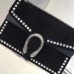 Gucci Black Dionysus Suede Crystal Small Shoulder Bag