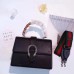 Gucci Black Dionysus Small Bamboo Top Handle Bag