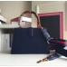 Gucci Navy Stripe Dionysus Small Bamboo Top Handle Bag