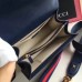 Gucci Navy Stripe Dionysus Small Bamboo Top Handle Bag