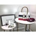 Gucci White Stripe Dionysus Small Bamboo Top Handle Bag