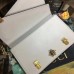 Gucci White Ottilia Leather Small Top Handle Bag