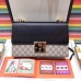 Gucci Black Padlock Medium GG Supreme Shoulder Bag