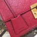 Gucci Red Padlock Medium Guccissima Shoulder Bag