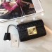 Gucci Black Padlock Small Guccissima Shoulder Bag