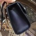 Gucci Black Padlock Small Studded Shoulder Bag