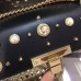 Gucci Black Padlock Small Studded Shoulder Bag