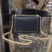 Gucci Black Padlock Small Studded Shoulder Bag