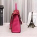 Gucci Red Medium Padlock GG Supreme Top Handle Bag