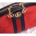 Gucci Red Ophidia Suede Small Shoulder Bag