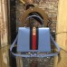 Gucci Blue Flower Sylvie Medium Top Handle Bag