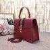 Gucci Red Sylvie Medium Top Handle Bag
