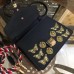 Gucci Black  Sylvie Animal Studs Leather Mini Bag