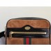 Gucci Small Ophidia Belt Bag In Brown Suede Leather