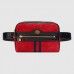 Gucci Small Ophidia Belt Bag In Red Suede Leather