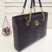 Gucci Black GG Marmont Matelasse Medium Tote