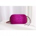 Gucci Fuchsia GG Marmont Velvet Small Shoulder Bag