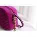 Gucci Fuchsia GG Marmont Velvet Small Shoulder Bag