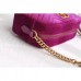 Gucci Fuchsia GG Marmont Velvet Small Shoulder Bag