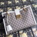 Gucci White Padlock Medium GG Shoulder Bag