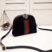 Gucci Black Ophidia Suede Small Shoulder Bag