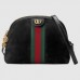 Gucci Black Ophidia Suede Small Shoulder Bag