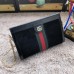 Gucci Black Suede Ophidia Small Shoulder Bag