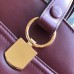 Gucci Burgundy Arli Large Top Handle Leather Bag