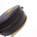 Gucci Black GG Marmont Mini Round Shoulder Bag