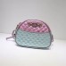 Gucci Pink/Blue Laminated Leather Mini Bag