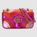 Gucci GG Marmont Mini Metallic Matelasse Red Bag