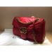 Gucci Red GG Marmont Medium Matelasse Shoulder Bag