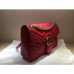 Gucci Red GG Marmont Medium Matelasse Shoulder Bag