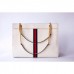 Gucci White Calfskin Rajah Large Tote