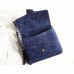 Gucci Blue Suede Arli Medium Shoulder Bag