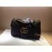 Gucci Black GG Marmont Medium Matelasse Shoulder Bag