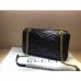 Gucci Black GG Marmont Medium Matelasse Shoulder Bag