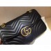 Gucci Black GG Marmont Medium Matelasse Shoulder Bag