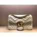 Gucci White GG Marmont Medium Matelasse Shoulder Bag