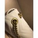 Gucci White GG Marmont Medium Matelasse Shoulder Bag