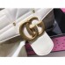 Gucci White GG Marmont Medium Studs Shoulder Bag