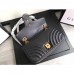 Gucci Black GG Marmont Small Matelasse Shoulder Bag