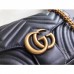 Gucci Black GG Marmont Small Matelasse Shoulder Bag