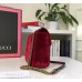 Gucci Bordeaux GG Marmont Small Velvet Shoulder Bag