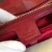 Gucci Bordeaux GG Marmont Small Velvet Shoulder Bag