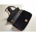 Gucci Black GG Marmont Small Velvet Shoulder Bag