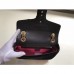 Gucci Black GG Marmont Small Velvet Shoulder Bag