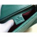 Gucci Green GG Marmont Small Velvet Shoulder Bag