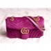 Gucci Pink GG Marmont Small Velvet Shoulder Bag