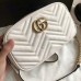 Gucci White GG Marmont Small Camera Shoulder Bag